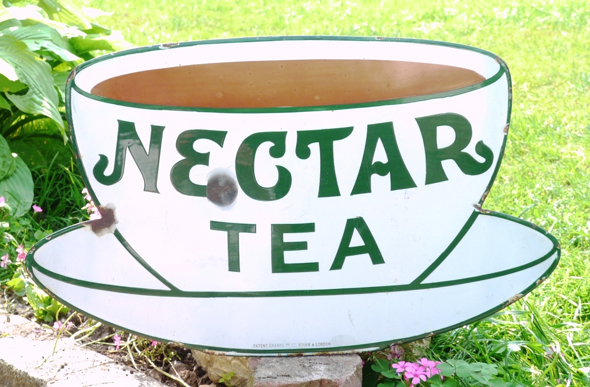 Nectar Tea Enamel sign small sign 