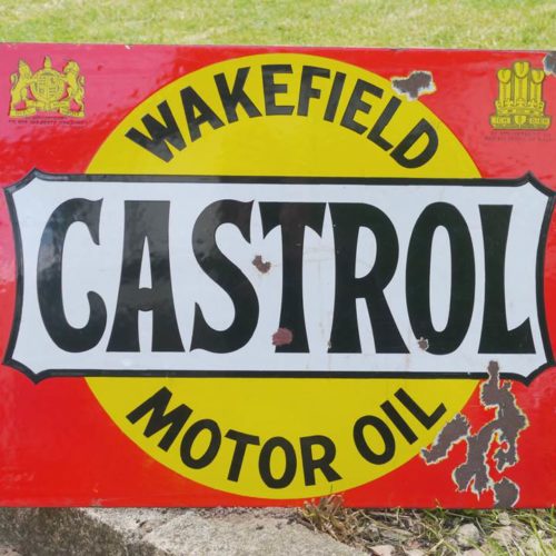 image of enamel sign