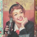 image of Coca Cola Menu Girl Tray inside