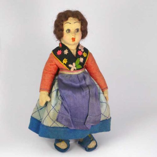 image of Lenci mascotte doll